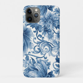 Blauwe Dromen | Bloemige Aquarel Chinoiserie Case-Mate iPhone Case