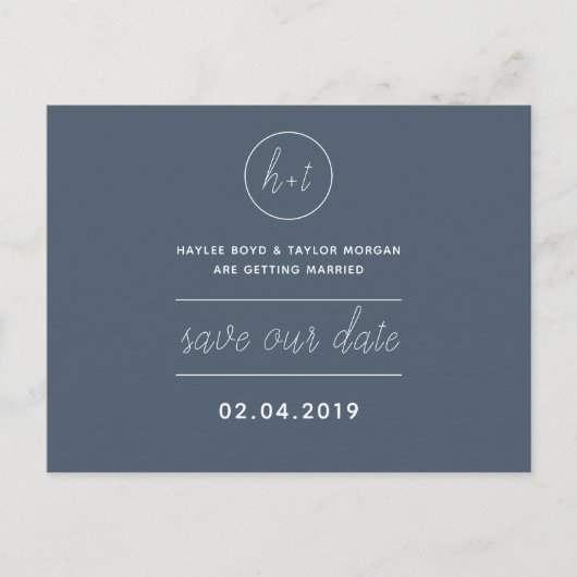 Blauwe dromen briefkaart (Voorkant)