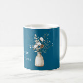 Blauwe Dromen Denneappel Winter Koffiemok (Voorkant rechts)