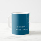 Blauwe Dromen Denneappel Winter Koffiemok (Voorkant links)