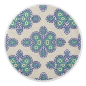 blauwe dromen keramische knop (Voorkant)