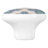 blauwe dromen keramische knop (Zijkant)