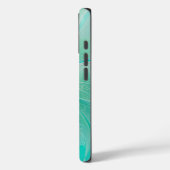 Blauwe Dromen Moderne Bloem Telefoon Hoes (Achterkant / Links)