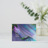 Blauwe dromen Visitekaartjes (Staand voorkant)