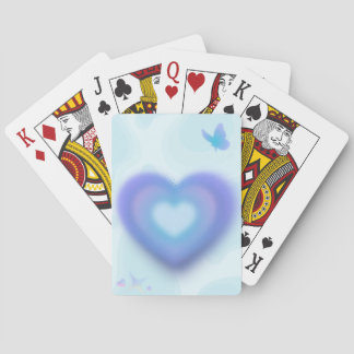 🩵 Blauwe Droom Hart Speelkaart 💙✨ Pokerkaarten