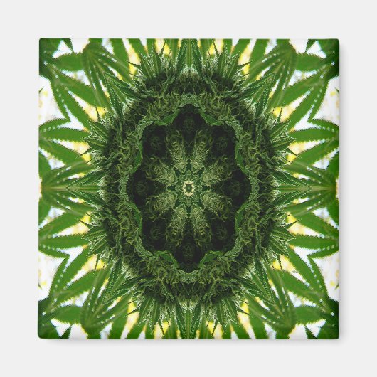 Blauwe droom Mandala... Magneet (Voorkant)