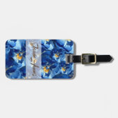 Blauwe droom, Rozen Aangepast Bagagelabel (Voorkant horizontaal)