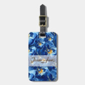 Blauwe droom, Rozen Aangepast Bagagelabel (Voorkant verticaal)