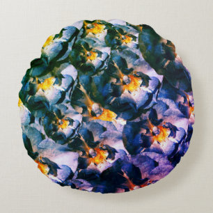 Blauwe droom, Rozen Floral Dream gooien kussen