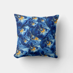 Blauwe droom, Rozen Floral Dream I, Throw Cushion Kussen