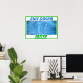 BLAUWE DROOM SATIVA POSTER (Thuiskantoor)