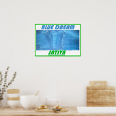 BLAUWE DROOM SATIVA POSTER (Keuken)