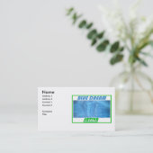 BLAUWE DROOM SATIVA VISITEKAARTJE (Staand voorkant)