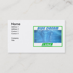 BLAUWE DROOM SATIVA VISITEKAARTJE