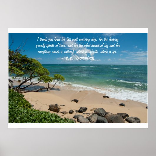 Blauwe droom van Sky Poster (Voorkant)