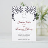 Blauwe Druiven Druiven Joodse Hebreeuwse Trouw uit Kaart (Staand voorkant)