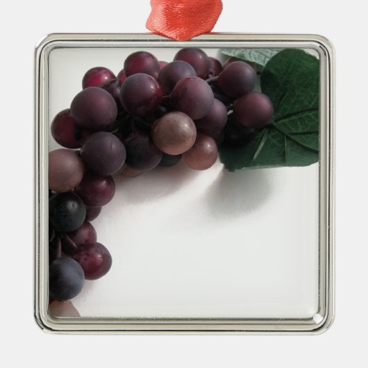 Blauwe druiven metalen ornament (Voorkant)