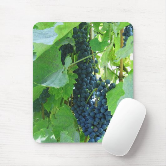 Blauwe druiven muismat (Met muis)