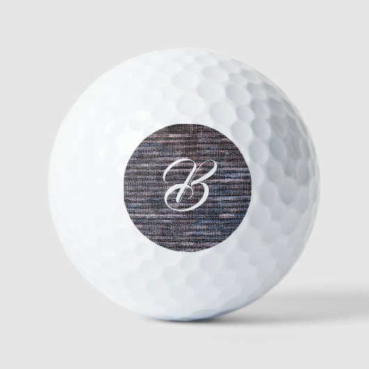 Blauwe druiven namaak geweven jute golfballen (Voorkant)