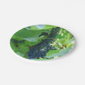 Blauwe druiven papieren bordje (Gekanteld)