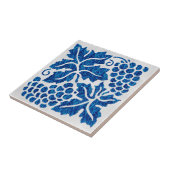 Blauwe druiven tegeltje (Zijkant)