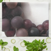 Blauwe druiven theedoek (Gevouwen)