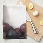 Blauwe druiven theedoek (Quarter Fold)