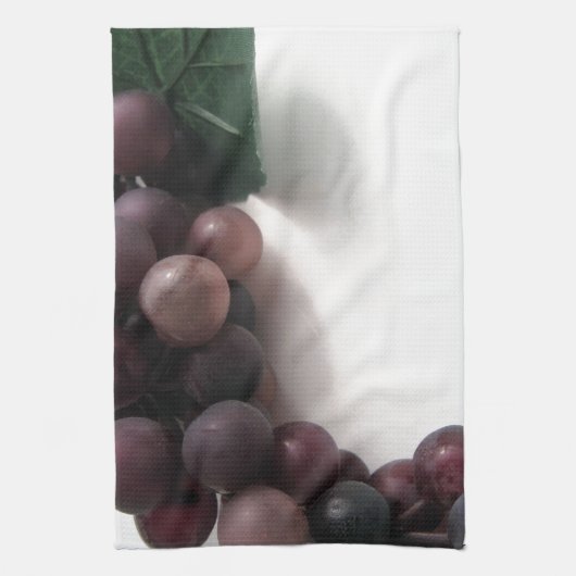 Blauwe druiven theedoek (Verticaal)