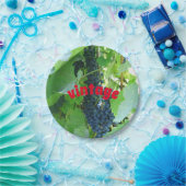 Blauwe druiven uit grootmoeders tijd  papieren bordje (Feest)