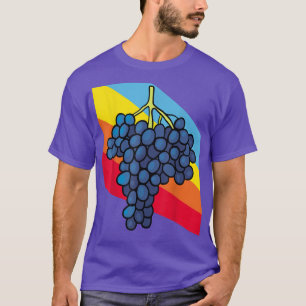 Blauwe druivensap Voedingsveegarens T-shirt