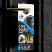 Blauwe druk Wassen Macht Wassen Huis Wassen Deurhanger