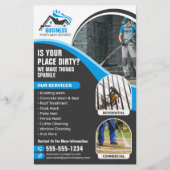 Blauwe druk Wassen Macht Wassen Huis Wassen Flyer (Voorkant)