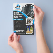 Blauwe druk Wassen Macht Wassen Huis Wassen Flyer (Hand)