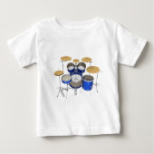 Blauwe drumkit: (Voorkant)