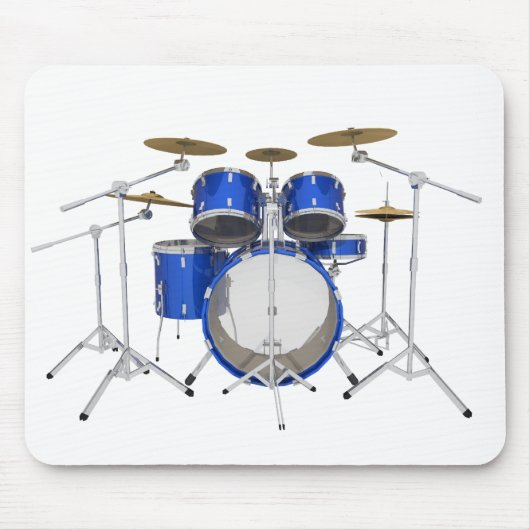 Blauwe drumkit: muismat (Voorkant)
