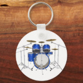 Blauwe drumkit: sleutelhanger (Voorkant)