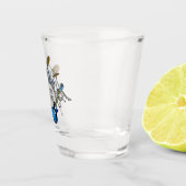 Blauwe drumset en gitaarwarm glas (Rechts)