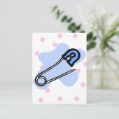 Blauwe druppel briefkaart (Staand voorkant)