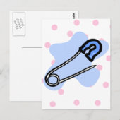 Blauwe druppel briefkaart (Voorkant / Achterkant)