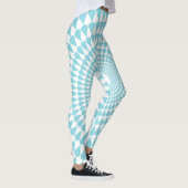 Blauwe druppels Patroonontwerp Leggings (Rechts)
