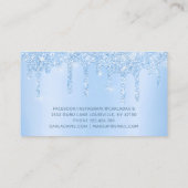 Blauwe druppels, salon Makeup artiest Visitekaartje (Achterkant)