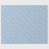 Blauwe dubbele Stippen Cadeaupapier (Vlak)