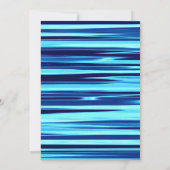 Blauwe Dubbele Verjaardagsviering Kaart (Achterkant)