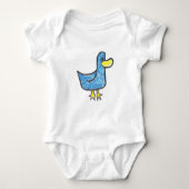 Blauwe Duck is Quacktastic Romper (Voorkant)