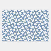 Blauwe Duif Chanoeka Ster van David Wrapping Paper (Voorkant)