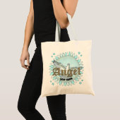 Blauwe Duif engel boodschappentas Tote Bag (Voorkant (product))