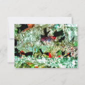 Blauwe duisternis abstracte uitnodiging, Abstract  Kaart (Voorkant)