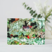 Blauwe duisternis abstracte uitnodiging, Abstract Kaart (Staand voorkant)