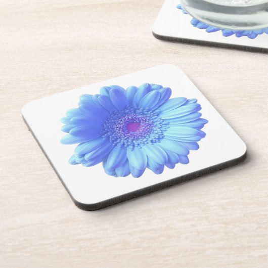 Blauwe duitvis bier onderzetter (Linkerzijde)