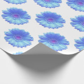 Blauwe duitvis cadeaupapier (Hoek)